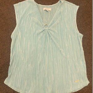 Seafoam Blue NINE WEST Womens Blouse / Size XL, Great Condition!